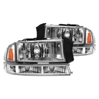 Anzo® - Driver and Passenger Side Chrome Euro Headlights