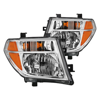 Anzo® - Driver and Passenger Side Chrome Euro Headlights