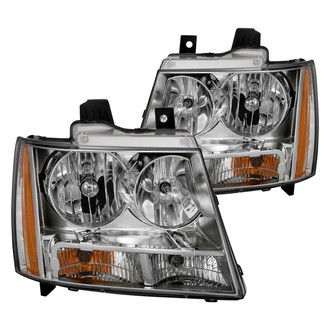 Anzo® - Driver and Passenger Side Chrome Euro Headlights