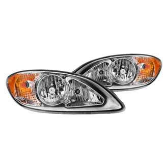 Anzo® - Driver and Passenger Side Chrome Euro Headlights