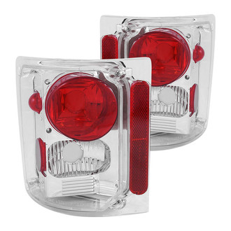 Anzo® - Driver and Passenger Side Chrome/Red Euro Tail Lights