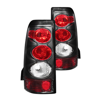 Anzo® - Driver and Passenger Side Black/Red Euro Tail Lights