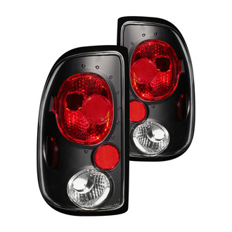Anzo® - Driver and Passenger Side Black/Red Euro Tail Lights