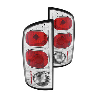 Anzo® - Driver and Passenger Side Chrome/Red Euro Tail Lights