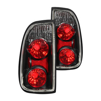 Anzo® - Driver and Passenger Side Black/Red Euro Tail Lights