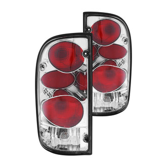 Anzo® - Driver and Passenger Side Chrome/Red G2 Euro Tail Lights