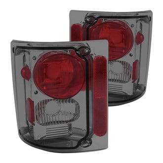 Anzo® - Driver and Passenger Side Chrome Red/Smoke Euro Tail Lights