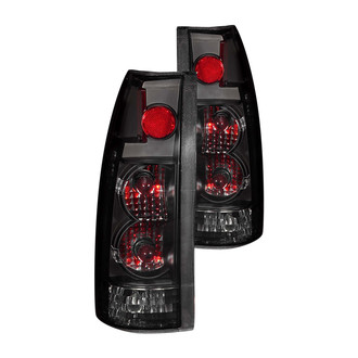 Anzo® - Driver and Passenger Side Black Red/Smoke G2 Euro Tail Lights