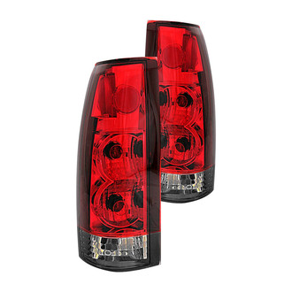 Anzo® - Driver and Passenger Side Chrome Red/Smoke G2 Euro Tail Lights