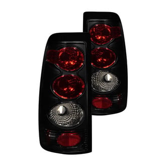 Anzo® - Driver and Passenger Side Black Red/Smoke Euro Tail Lights