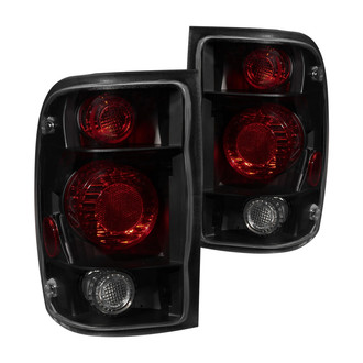 Anzo® - Driver and Passenger Side Black Red/Smoke G2 Euro Tail Lights