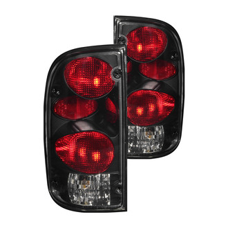 Anzo® - Driver and Passenger Side Black Red/Smoke G2 Euro Tail Lights
