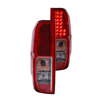 Anzo® - Driver and Passenger Side Chrome/Red LED Tail Lights