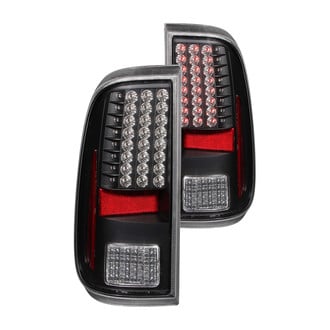 Anzo® - Driver and Passenger Side Black LED Tail Lights
