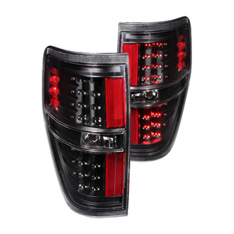 Anzo® - Driver and Passenger Side Black LED Tail Lights
