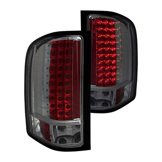 Anzo® - Driver and Passenger Side Chrome/Smoke LED Tail Lights
