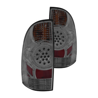 Anzo® - Driver and Passenger Side Chrome/Smoke LED Tail Lights