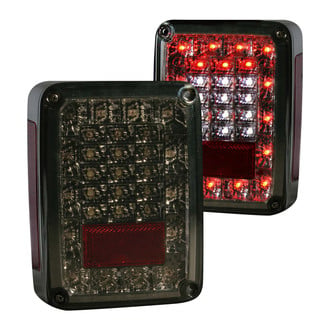 Anzo® - Driver and Passenger Side Chrome/Smoke LED Tail Lights