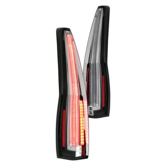 Anzo® - Driver and Passenger Side Black/Red LED Tail Lights