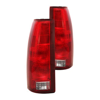 Anzo® - Driver and Passenger Side Chrome/Red Factory Style Tail Lights