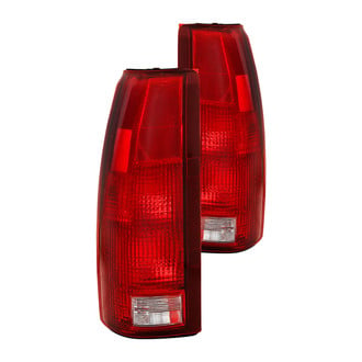 Anzo® - Driver and Passenger Side Chrome/Red Factory Style Tail Lights