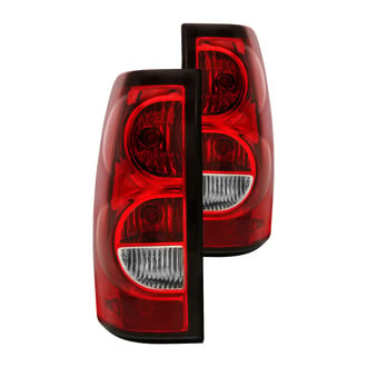 Anzo® - Driver and Passenger Side Chrome/Red Factory Style Tail Lights