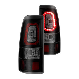 Anzo® - Driver and Passenger Side Black/Smoke Plank Style LED Tail Lights