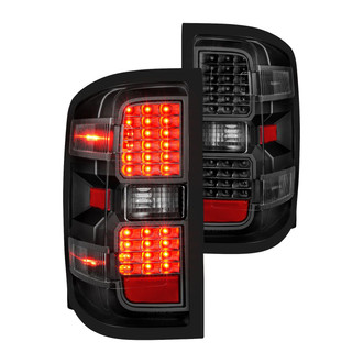 Anzo® - Driver and Passenger Side Black LED Tail Lights