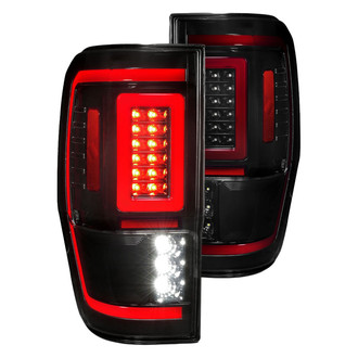 Anzo® - Driver and Passenger Side Black/Smoke LED Tail Lights
