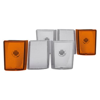 Anzo® - Chrome Amber/Clear Crystal Turn Signal/Parking Lights