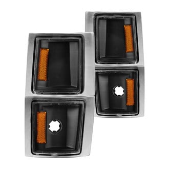 Anzo® - Black Crystal Turn Signal/Corner Lights