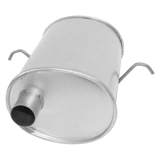 AP Exhaust® - Challenge Series Aluminized Steel Oval Exhaust Muffler with Inlet Neck and Spout