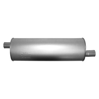 AP Exhaust® - Challenge Series Aluminized Steel Oval Exhaust Muffler with Inlet/Outlet Neck