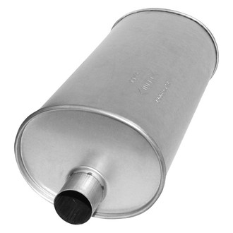 AP Exhaust® - Challenge Series Oval Exhaust Muffler with Inlet / Outlet Neck