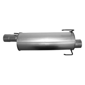 AP Exhaust® - Challenge Series Aluminized Steel Oval Exhaust Muffler with Inlet/Outlet Neck