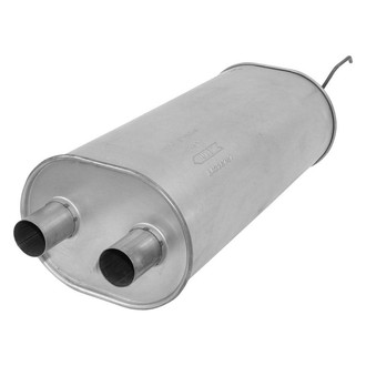 AP Exhaust® - Challenge Series Oval Exhaust Muffler with Inlet / Outlet Neck