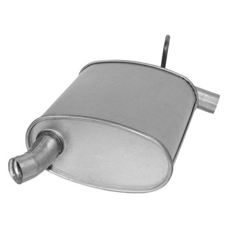 AP Exhaust® - Challenge Series Aluminized Steel Oval Exhaust Muffler with Inlet Neck and Spout