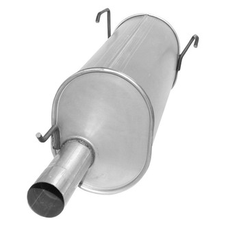 AP Exhaust® - Challenge Series Aluminized Steel Oval Exhaust Muffler with Inlet/Outlet Neck