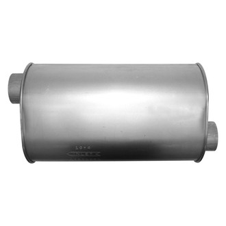 AP Exhaust® - Challenge Series Aluminized Steel Oval Exhaust Muffler with Inlet/Outlet Neck