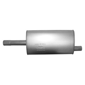 AP Exhaust® - Challenge Series Aluminized Steel Oval Exhaust Muffler with Inlet / Outlet Neck