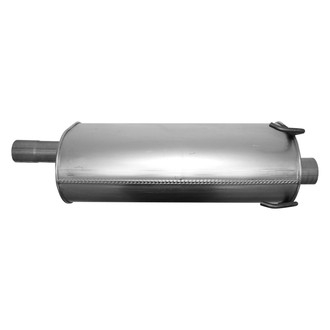 AP Exhaust® - Challenge Series Aluminized Steel Oval Exhaust Muffler with Inlet/Outlet Neck