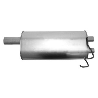 AP Exhaust® - Challenge Series Aluminized Steel Oval Exhaust Muffler with Inlet/Outlet Neck