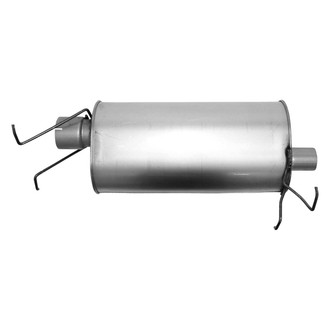 AP Exhaust® - Challenge Series Aluminized Steel Oval Exhaust Muffler with Inlet / Outlet Neck