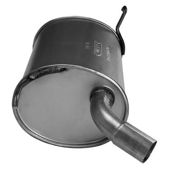 AP Exhaust® - Challenge Series Aluminized Steel Passenger Side Oval Exhaust Muffler