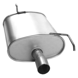 AP Exhaust® - Driver Side Aluminized Steel Exhaust Muffler and Pipe Assembly