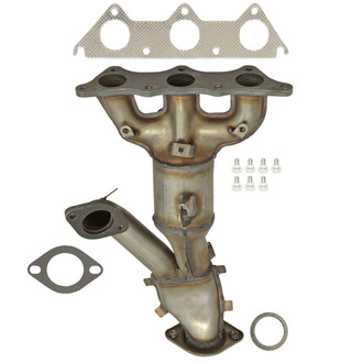 AP Exhaust® - Stainless Steel Direct Fit Exhaust Manifold with Integrated Catalytic Converter