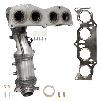 AP Exhaust® - Stainless Steel Direct Fit Exhaust Manifold with Integrated Catalytic Converter