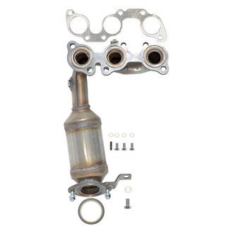 AP Exhaust® - Stainless Steel Direct Fit Exhaust Manifold with Integrated Catalytic Converter