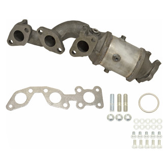 AP Exhaust® - Stainless Steel Direct Fit Exhaust Manifold with Integrated Catalytic Converter