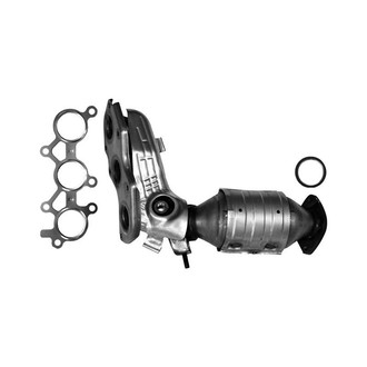 AP Exhaust® - Stainless Steel Direct Fit Exhaust Manifold with Integrated Catalytic Converter